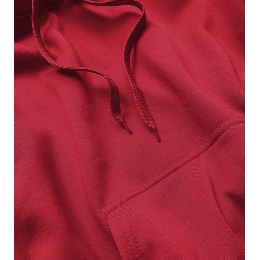 Damska bluza dresowa czerwona (W02-35) ze sklepu goodlookin.pl w kategorii Bluzy damskie - zdjęcie 154408088