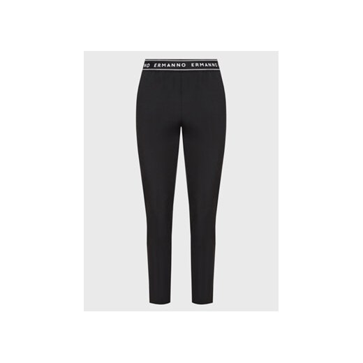 Ermanno Firenze Spodnie materiałowe D42EP042E47 Czarny Regular Fit ze sklepu MODIVO w kategorii Spodnie damskie - zdjęcie 154421325