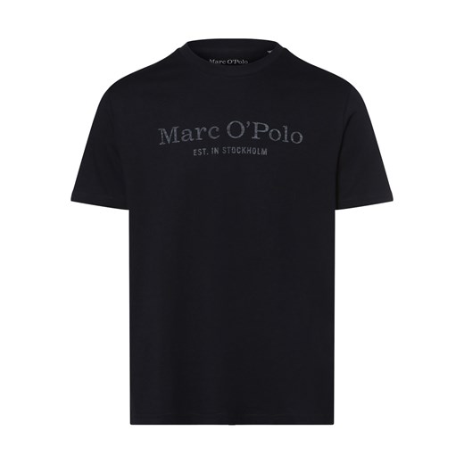 Marc O'Polo T-shirt męski Mężczyźni Bawełna granatowy nadruk L vangraaf