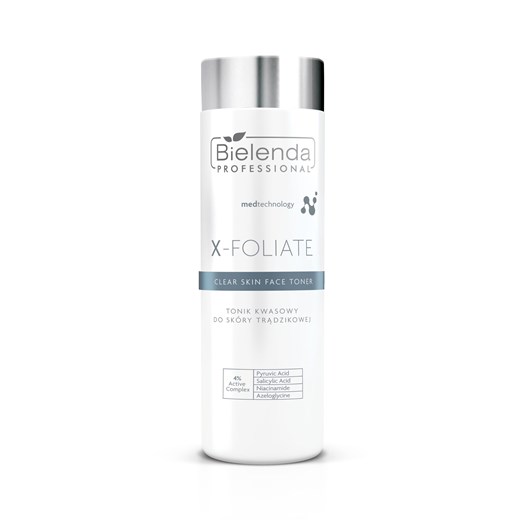 Clear skin tonik kwasowy do skóry trądzikowej Bielenda Professional House of Beauty Brands - bielenda.com
