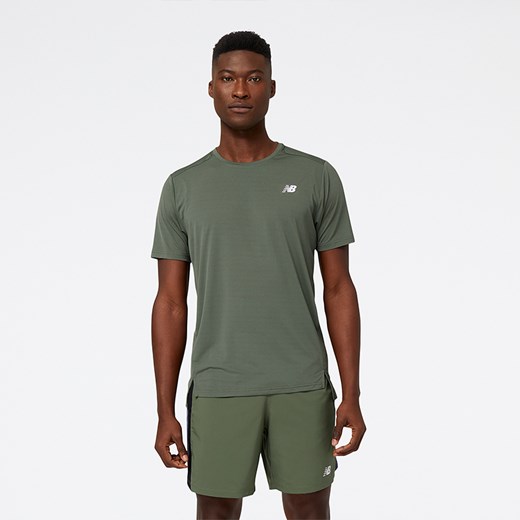 Koszulka męska New Balance MT23222DON – zielona ze sklepu New Balance Poland w kategorii T-shirty męskie - zdjęcie 154425839