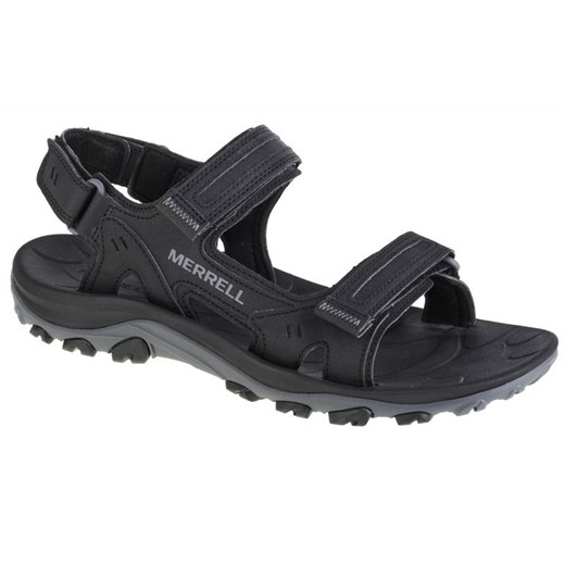 Sandały Merrell Huntington Sport Convert Sandal M J036871 czarne ze sklepu ButyModne.pl w kategorii Sandały męskie - zdjęcie 154428287