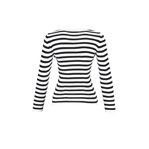 Sweter w kolorze biało-czarnym Trendyol M Limango Polska wyprzedaż