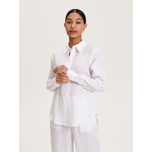 Reserved - Lniana koszula - Biały Reserved XS Reserved