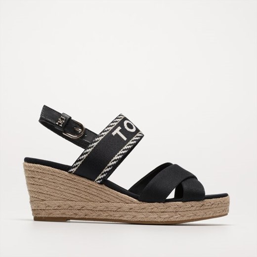 TOMMY HILFIGER SEASONAL WEBBING MID WEDGE ze sklepu Symbiosis w kategorii Espadryle damskie - zdjęcie 154455908