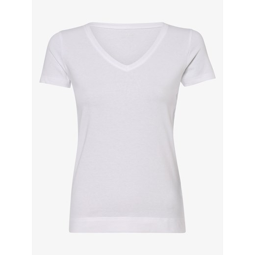 Marie Lund T-shirt damski Kobiety Bawełna biały jednolity ze sklepu vangraaf w kategorii Bluzki damskie - zdjęcie 154457938