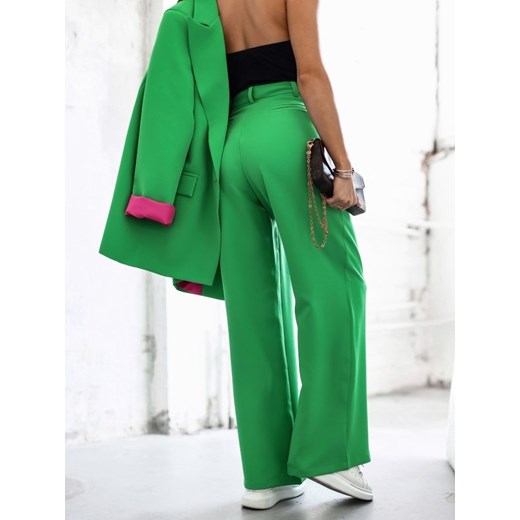 Spodnie damskie zielone Lisa Mayo 
