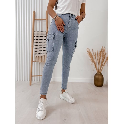 Jeansy damskie Ubra granatowe 