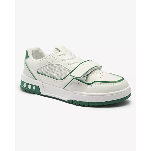 Royalfashion Sportowe sneakersy damskie w biało- zielonym kolorze Xirrat ze sklepu royalfashion.pl w kategorii Buty sportowe damskie - zdjęcie 154486858