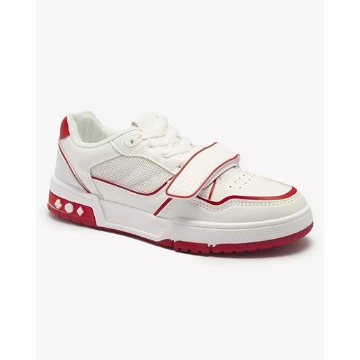 Royalfashion Sportowe sneakersy damskie w biało- czerwonym kolorze Xirrat ze sklepu royalfashion.pl w kategorii Buty sportowe damskie - zdjęcie 154487025