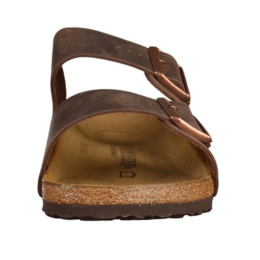 Skórzane klapki "Arizona" w kolorze brązowym 45 promocja Limango Polska
