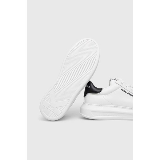 Karl Lagerfeld sneakersy skórzane KL52526 KAPRI MENS kolor biały Karl Lagerfeld 43 ANSWEAR.com