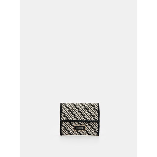 Mohito - Mały wzorzysty portfel - Czarny Mohito ONE SIZE Mohito