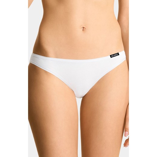 3BLP-599 bawełniane białe figi damskie bikini 3-pack, Kolor biały, Rozmiar M, ATLANTIC ze sklepu Intymna w kategorii Majtki damskie - zdjęcie 154537696