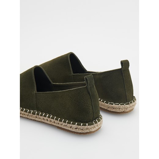 Reserved - Zamszowe espadryle - Khaki Reserved 45 Reserved