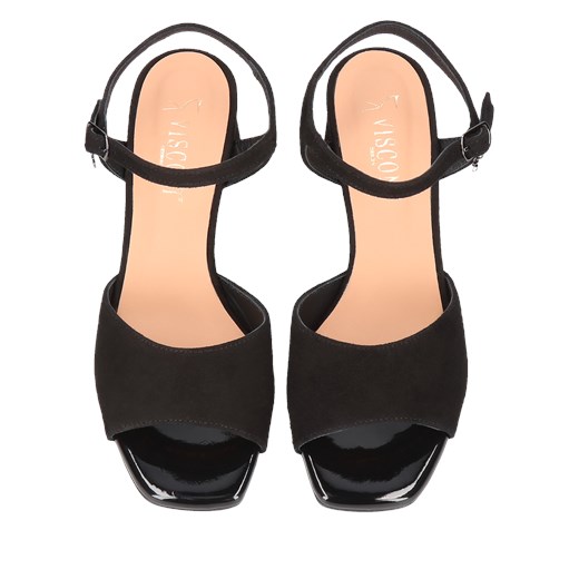 Czarne sandały Jennifer, Visconi, VS0004-01, Konopka Shoes Visconi 39 Konopka Shoes