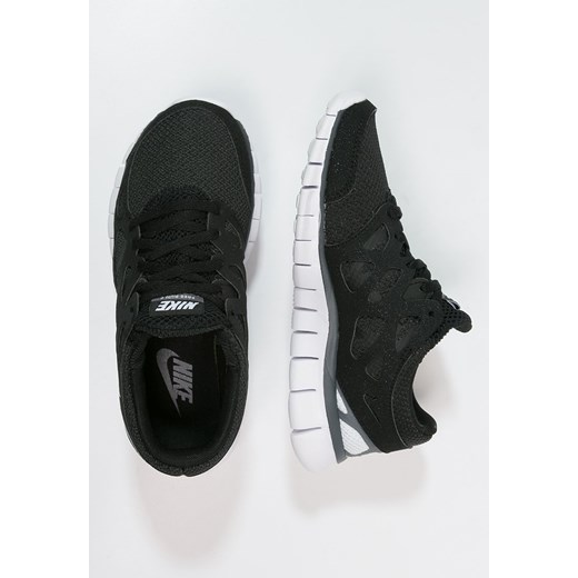 Nike Sportswear FREE RUN+ 2 Tenisówki i Trampki black/white/dark grey zalando czarny na obcasie