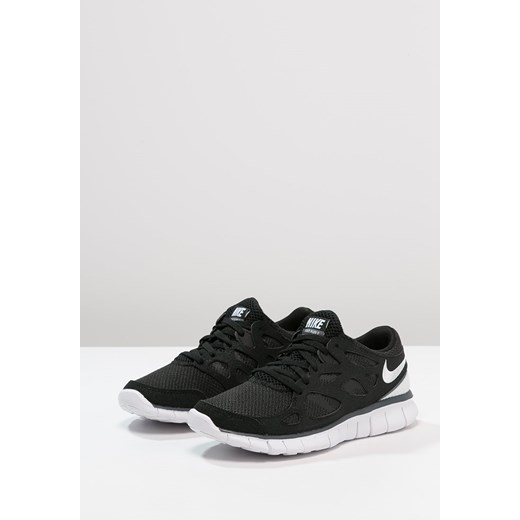 Nike Sportswear FREE RUN+ 2 Tenisówki i Trampki black/white/dark grey zalando czarny okrągłe