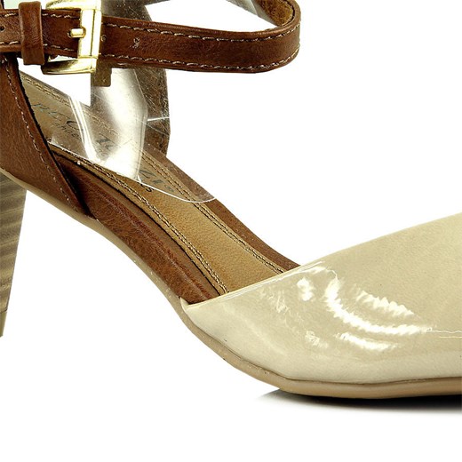 MARCO TOZZI 28324-22 eleganckie sandały damskie na obcasie butyraj-pl zolty kolorowe