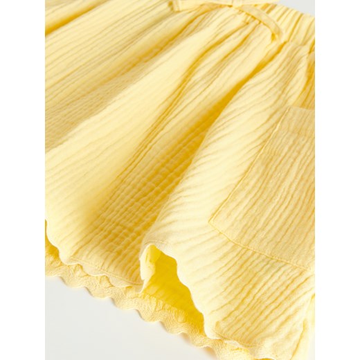 Reserved - Spódnica z kieszeniami - Żółty Reserved 110 (4-5 lat) Reserved