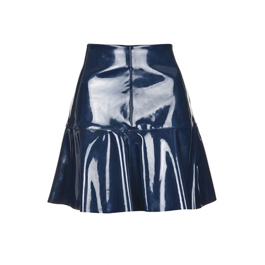 Vinyl Flippy Skirt topshop granatowy spódnica
