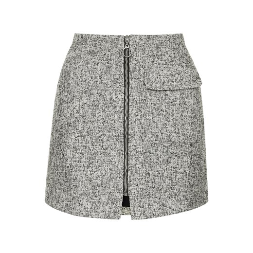PETITE Boucle Patch Pocket Pelmet Skirt topshop szary spódnica