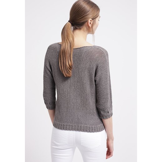 Vero Moda VMMORGAN Sweter pewter zalando szary bez wzorów/nadruków