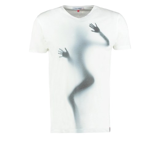 French Kick SHADOW Tshirt z nadrukiem white zalando bialy abstrakcyjne wzory