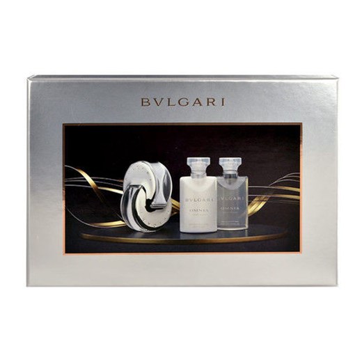 Bvlgari Omnia Crystalline W Zestaw perfum edt 40ml + 40ml Balsam + 40ml Żel pod prysznic e-glamour czarny balsamy