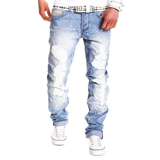 Spodnie P79 - JEANSOWE ombre niebieski jeans