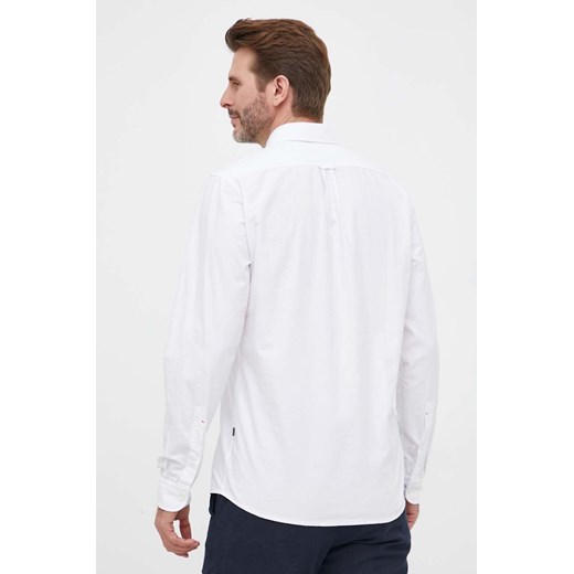 BOSS koszula bawełniana BOSS ORANGE męska kolor biały regular z kołnierzykiem XL ANSWEAR.com