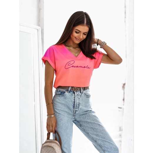 T-shirt Ombre Cocomore Różowy Lisa Mayo XS Lisa Mayo