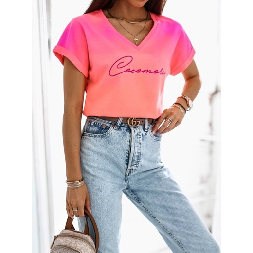 T-shirt Ombre Cocomore Różowy Lisa Mayo XS Lisa Mayo