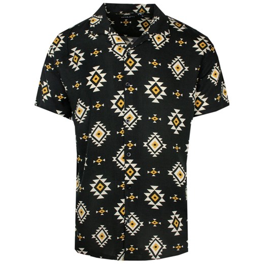 Koszula Hawajska - Brave Soul - Wzór Geometryczny KSKCBRSSS23MULTItipi ze sklepu JegoSzafa.pl w kategorii Koszule męskie - zdjęcie 155792436