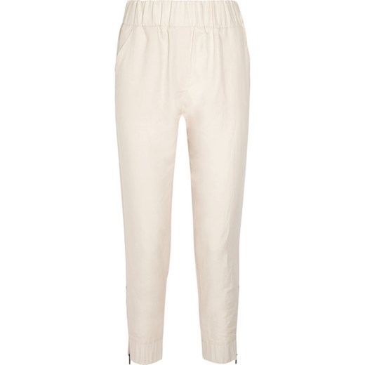 Ramie and cotton-blend tapered pants