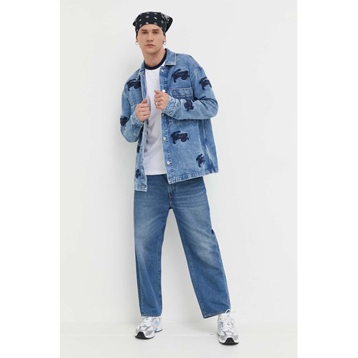 Tommy Jeans kurtka jeansowa męska kolor niebieski przejściowa oversize Tommy Jeans S ANSWEAR.com
