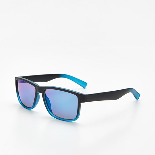 Cropp - Okulary przeciwsłoneczne gradient - Niebieski Cropp ONE SIZE promocja Cropp