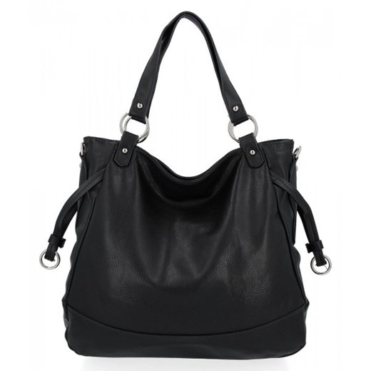 Uniwersalna Torebka Damska XL firmy Hernan HB982 Czarna Hernan wyprzedaż PaniTorbalska