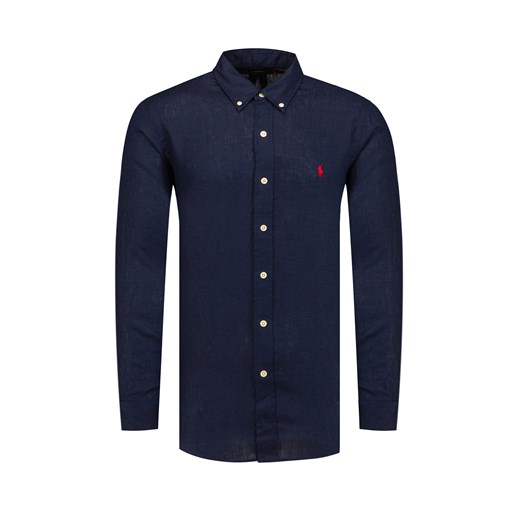 Koszula lniana Polo Ralph Lauren ze sklepu S'portofino w kategorii Koszule męskie - zdjęcie 155816555