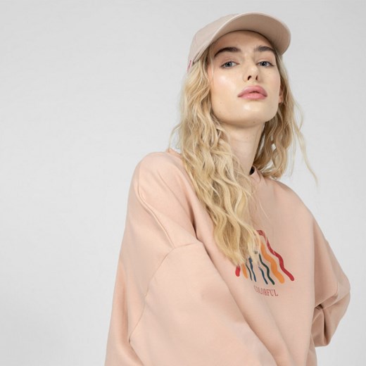 Bluza damska Outhorn długa młodzieżowa z napisem 