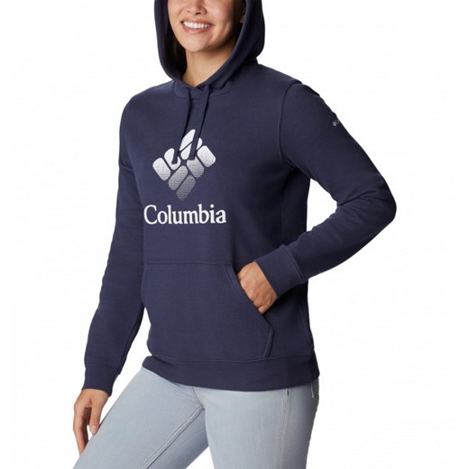 Bluza damska granatowa Columbia długa dresowa sportowa 