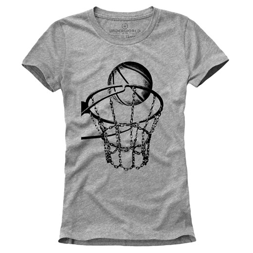 T-shirt damski UNDERWORLD Streetball szary ze sklepu morillo w kategorii Bluzki damskie - zdjęcie 155837489