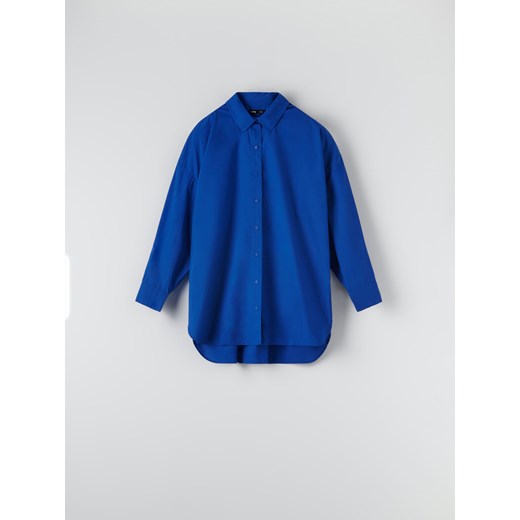 Sinsay - Koszula bawełniana oversize - Niebieski Sinsay XS promocja Sinsay