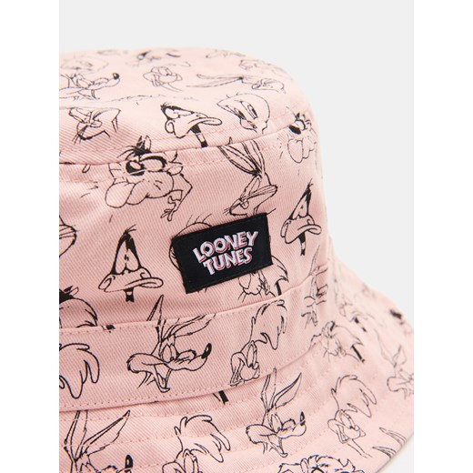 Sinsay - Kapelusz bucket hat Looney Tunes - Różowy Sinsay Jeden rozmiar promocyjna cena Sinsay