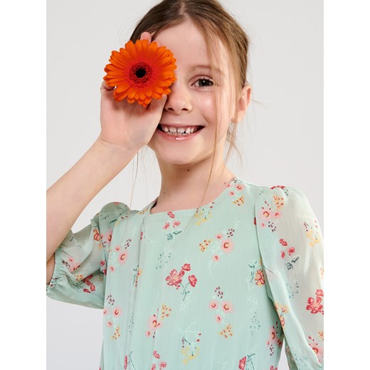 Sukienka dziewczęca Sinsay w kwiaty 