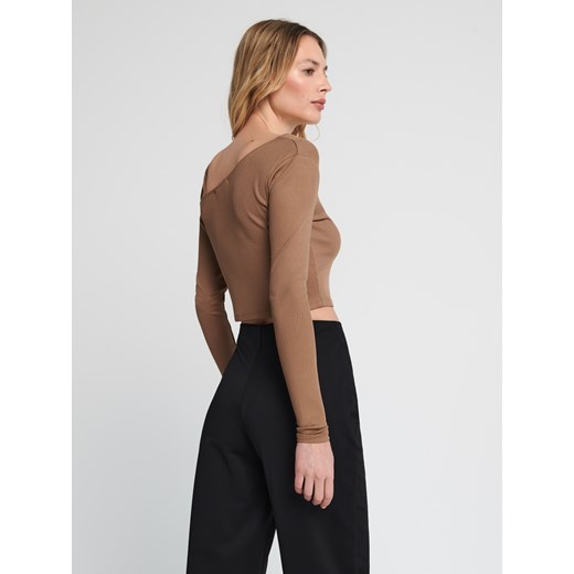 Sinsay - Bluzka - Beżowy Sinsay M promocyjna cena Sinsay