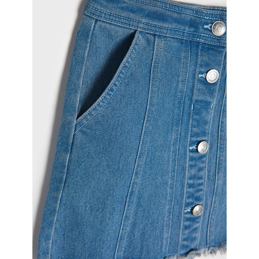 Sinsay - Spódniczka jeansowa - Niebieski Sinsay 134 Sinsay
