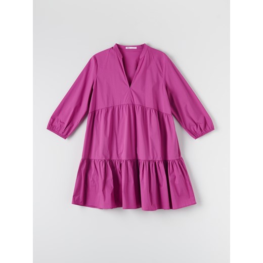 Sinsay - Sukienka mini babydoll - Fioletowy Sinsay XS wyprzedaż Sinsay