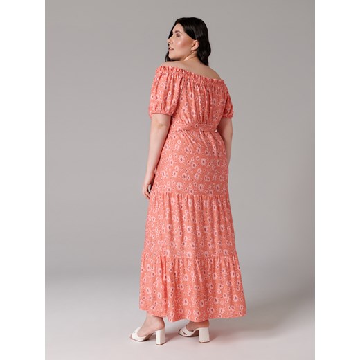 Sinsay - Sukienka maxi w kwiaty - Wielobarwny Sinsay 2XL Sinsay