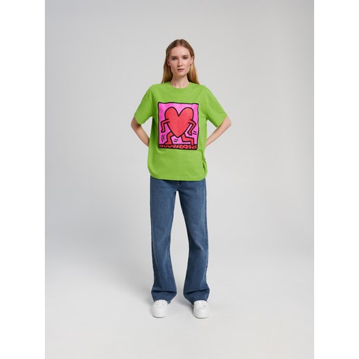 Sinsay - Koszulka Keith Haring - Zielony Sinsay M Sinsay